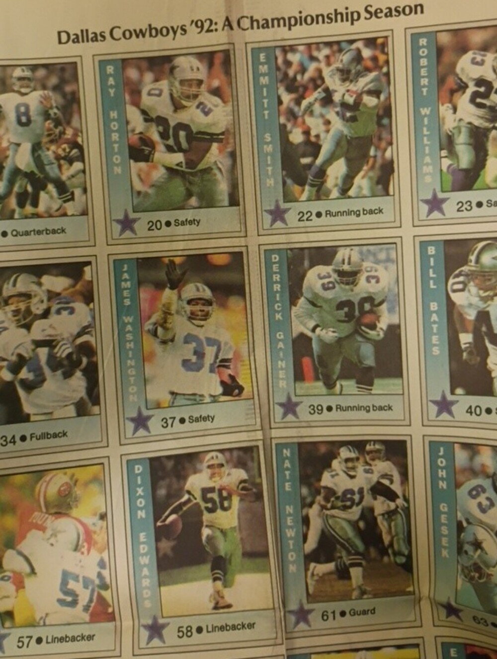 Dallas Cowboys 1992 Championship Season Fort Worth Star Telegram Newspaper